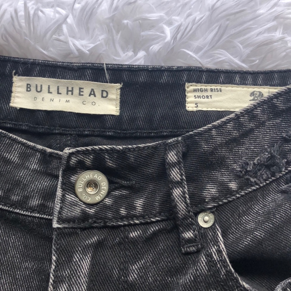 BULLHEAD DENIM HIGH RISE SHORTS - Picture 4 of 4